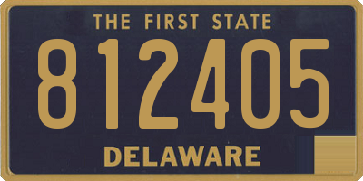 DE license plate 812405