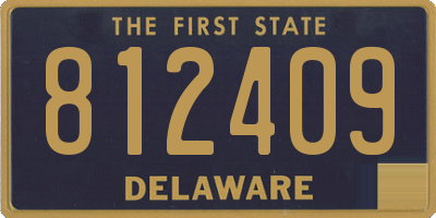 DE license plate 812409