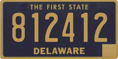 DE license plate 812412