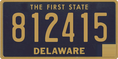 DE license plate 812415