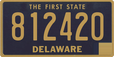 DE license plate 812420