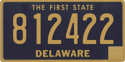 DE license plate 812422