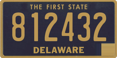 DE license plate 812432