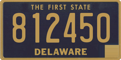 DE license plate 812450