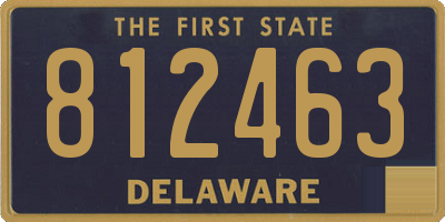 DE license plate 812463