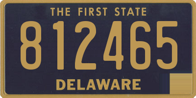 DE license plate 812465