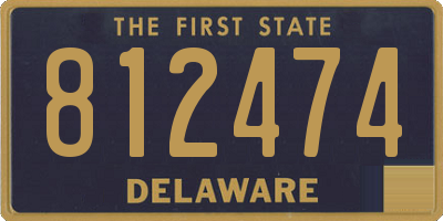 DE license plate 812474