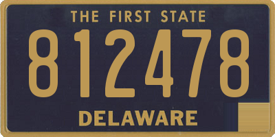 DE license plate 812478