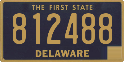 DE license plate 812488