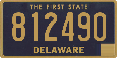 DE license plate 812490