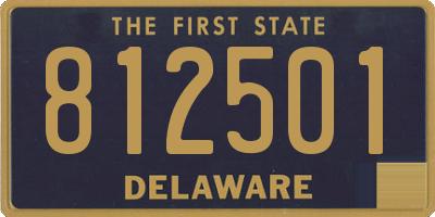 DE license plate 812501
