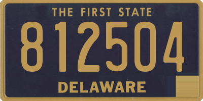DE license plate 812504