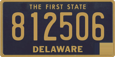 DE license plate 812506