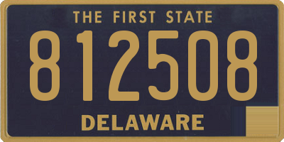DE license plate 812508