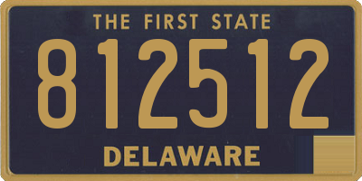DE license plate 812512