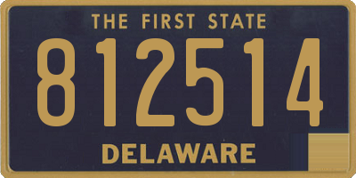 DE license plate 812514