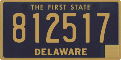 DE license plate 812517