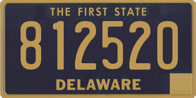 DE license plate 812520