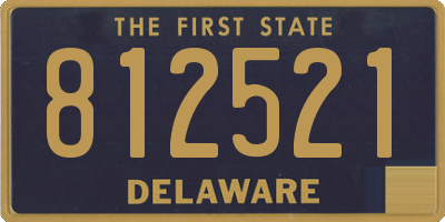 DE license plate 812521