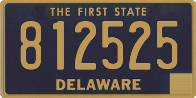 DE license plate 812525