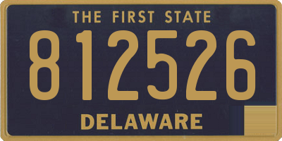DE license plate 812526