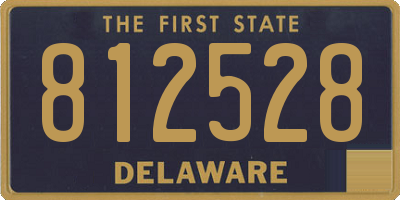 DE license plate 812528