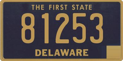 DE license plate 81253