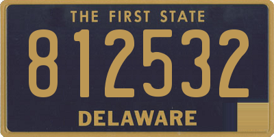 DE license plate 812532