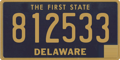 DE license plate 812533