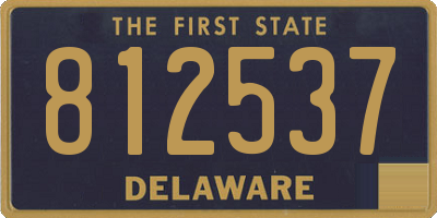 DE license plate 812537