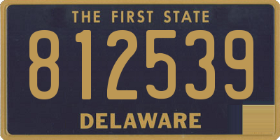 DE license plate 812539