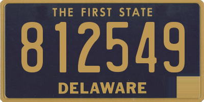 DE license plate 812549