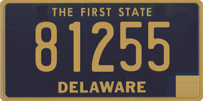DE license plate 81255