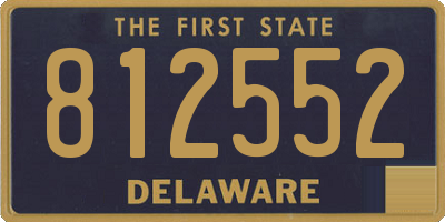 DE license plate 812552