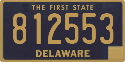 DE license plate 812553