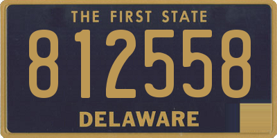 DE license plate 812558