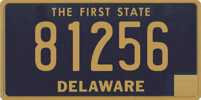DE license plate 81256