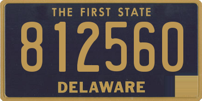 DE license plate 812560