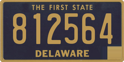 DE license plate 812564