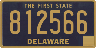 DE license plate 812566