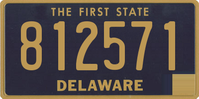 DE license plate 812571