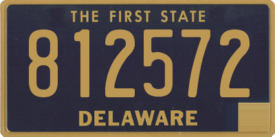 DE license plate 812572