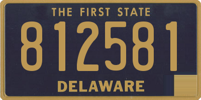 DE license plate 812581