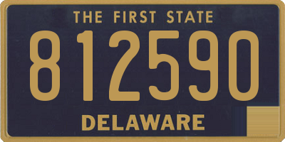 DE license plate 812590
