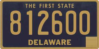 DE license plate 812600