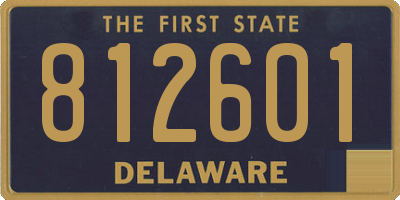 DE license plate 812601