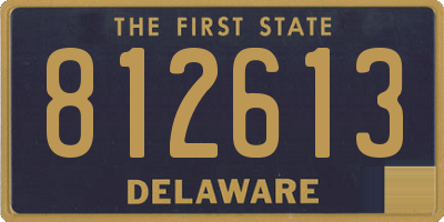 DE license plate 812613