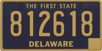 DE license plate 812618