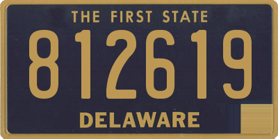 DE license plate 812619