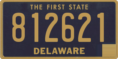 DE license plate 812621